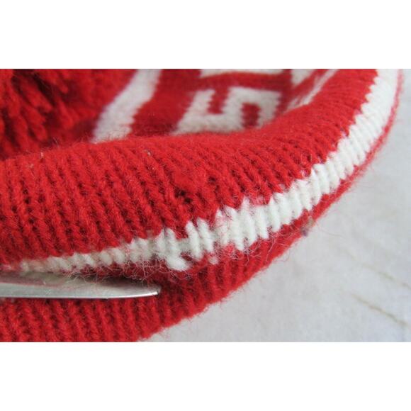 Concord Bowling Alley South St Louis Missouri Knit Hat Pom Brim Vintage - Picture 6 of 7